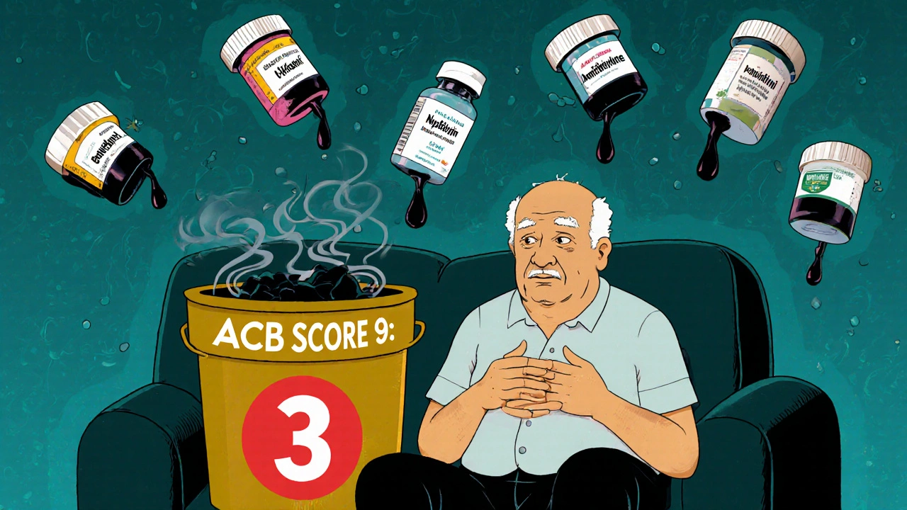 Anticholinergic Burden with Tricyclic Antidepressants: Cognitive and Cardiac Risks